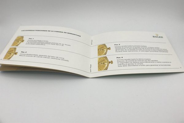 Rolex Booklet aus 1996 "Rolex Datejust" *Spanisch*