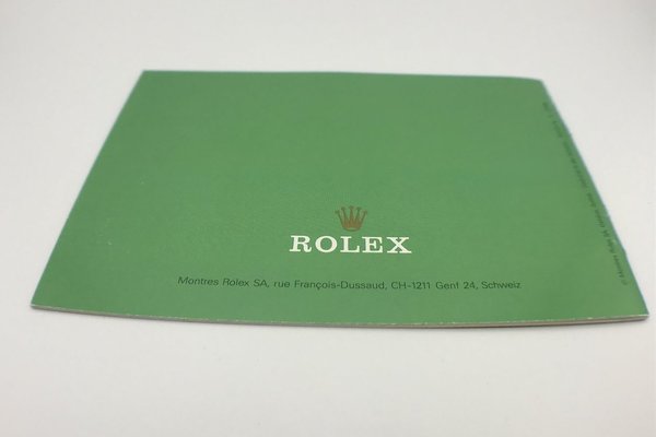 Rolex Booklet aus 1998 "Rolex Datejust" *Deutsch*