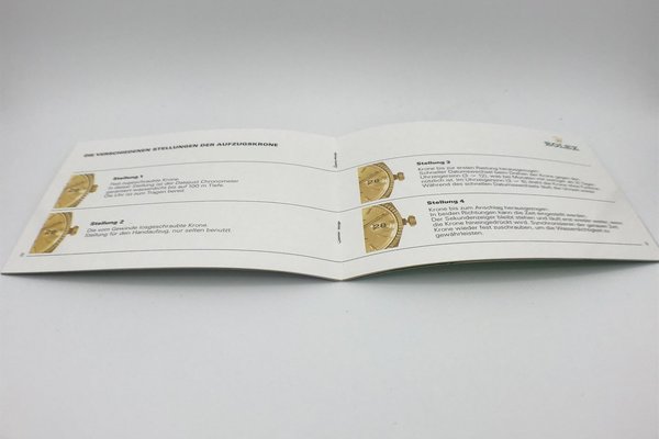 Rolex Booklet aus 1998 "Rolex Datejust" *Deutsch*